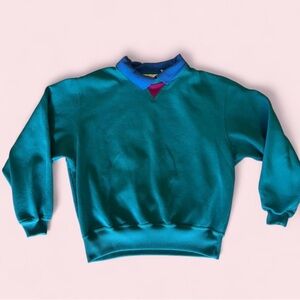 Action Sports Vintage Colorblock Pullover with Collar
